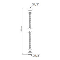 Шланг для води Thermo Alliance Standart 150 см NYLON 1/2"x1/2" ВВ TAS387W150 Шланг для води Thermo Alliance Standart 150 см NYLON 1/2"x1/2" ВВ TAS387W150