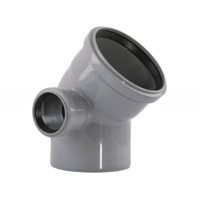 Відвід (коліно) 2P (R) 110/110/45+50/90 ліве TA Sewage Відвід (коліно) 2P (R) 110/110/45+50/90 ліве TA Sewage