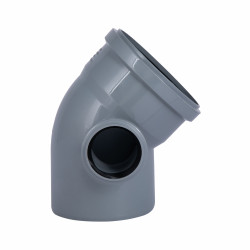 Відвід (коліно) 2P (R) 110/110/45+50/90 ліве TA Sewage Відвід (коліно) 2P (R) 110/110/45+50/90 ліве TA Sewage