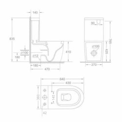 Унітаз підлоговий Qtap Jay Ultra Quiet з сидінням Soft-close 640x360x835 мм QT07222175TW White