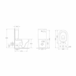 Унітаз підлоговий Qtap Swan Ultra Quiet з сидінням Soft-close 640x360x835 мм QT16222182TW White