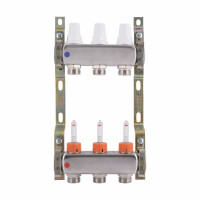 Колектор з витратомірами (нерж.) 1"х3 Icma № К073 Колектор з витратомірами (нерж.) 1"х3 Icma № К073