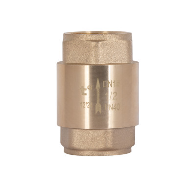 Зворотний клапан Thermo Alliance Base 1/2"ВВ Slim із латунним штоком TAB240W15S