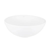 Комплект Qtap Owl: Раковина накладна кругла 400х400х155 мм White + Донний клапан PU02