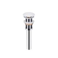 Комплект Qtap Owl: Раковина накладна кругла 400х400х155 мм White + Донний клапан PU02