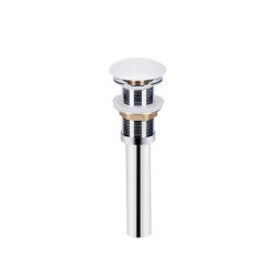 Комплект Qtap Owl: Раковина накладна кругла 400х400х155 мм White + Донний клапан PU02