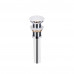Комплект Qtap Owl: Раковина накладна кругла 400х400х155 мм White + Донний клапан PU02