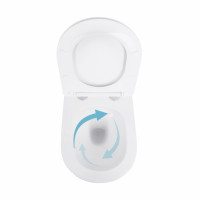 Унітаз підвісний Swan Ultra Quiet 520х360х320 мм, White, з сидінням Slim Duroplast/ Soft-close/ Quick Release QT16335180W Qtap Унітаз підвісний Swan Ultra Quiet 520х360х320 мм, White, з сидінням Slim Duroplast/ Soft-close/ Quick Release QT16335180W Qtap