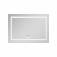 Дзеркало Lidz Kubis 800х600 з LED-підсвічуванням Touch, з антизапотіванням, з димером, рег. яскравості LD78LF9047400