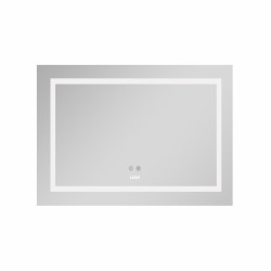 Дзеркало Lidz Kubis 800х600 з LED-підсвічуванням Touch, з антизапотіванням, з димером, рег. яскравості LD78LF9047400