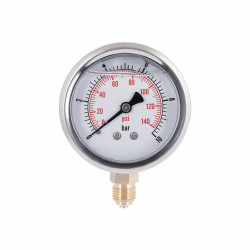 Манометр із гліцерином Thermo Alliancе Forte 10 бар, 1/4"З, нижнє підключення TAF170G10B Манометр із гліцерином Thermo Alliancе Forte 10 бар, 1/4"З, нижнє підключення TAF170G10B