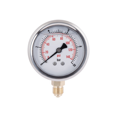 Манометр із гліцерином Thermo Alliancе Forte 10 бар, 1/4"З, нижнє підключення TAF170G10B