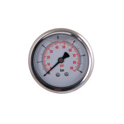 Манометр із гліцерином Thermo Alliancе Forte 6 бар, 1/4"З, заднє підключення TAF171G6B Манометр із гліцерином Thermo Alliancе Forte 6 бар, 1/4"З, заднє підключення TAF171G6B