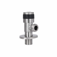 Кран кутовий Thermo Alliance Standart 1/2"ЗЗ нерж., з керам. буксою TAS345W1515SS