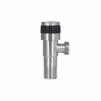 Кран кутовий Thermo Alliance Standart 1/2"ЗЗ нерж., з керам. буксою TAS345W1515SS