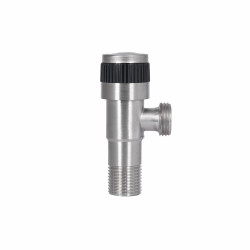 Кран кутовий Thermo Alliance Standart 1/2"ЗЗ нерж., з керам. буксою TAS345W1515SS Кран кутовий Thermo Alliance Standart 1/2"ЗЗ нерж., з керам. буксою TAS345W1515SS