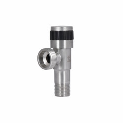 Кран кутовий Thermo Alliance Standart 1/2"Зх3/4"З нерж., з керам. буксою TAS345W1520SS Кран кутовий Thermo Alliance Standart 1/2"Зх3/4"З нерж., з керам. буксою TAS345W1520SS