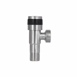 Кран кутовий Thermo Alliance Standart 1/2"Зх3/4"З нерж., з керам. буксою TAS345W1520SS Кран кутовий Thermo Alliance Standart 1/2"Зх3/4"З нерж., з керам. буксою TAS345W1520SS