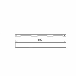 Решітка для лінійного трапу SUS304 Grate FA800 (NKS) Qtap
