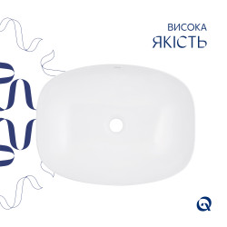 Раковина-чаша Qtap Cardinal 500х380х140 мм White QT04116302W Раковина-чаша Qtap Cardinal 500х380х140 мм White QT04116302W