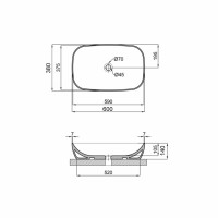 Раковина-чаша Qtap Cardinal 600х380х140 мм White QT04116257W