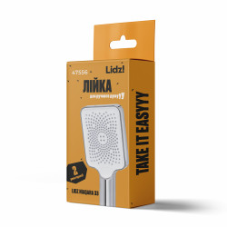 Лійка для ручного душу Niagara 33 145x95 мм, Chrome прямокутна LDNIA33CRM47556 Lidz 47556