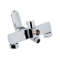 Змішувач для ванни Qtap Evia з довгим поворотним виливом (з душовим гарнітуром) QTEVI260CRM47579 Chrome Змішувач для ванни Qtap Evia з довгим поворотним виливом (з душовим гарнітуром) QTEVI260CRM47579 Chrome