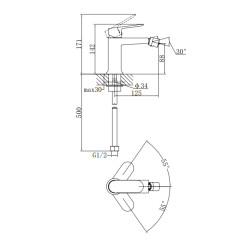 Змішувач для биде Qtap Evia QTEVI255CRM47581 Chrome