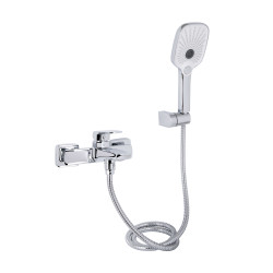 Змішувач для ванни Qtap Tern (c душевым гарнитуром) QTTER259CRM47586 Chrome