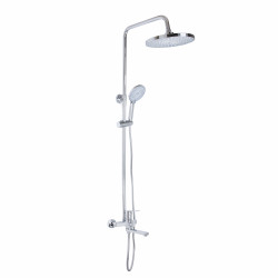 Душова система універсальна Qtap Aries на три споживача (з виливом) QTARI1112CRM47606 Chrome