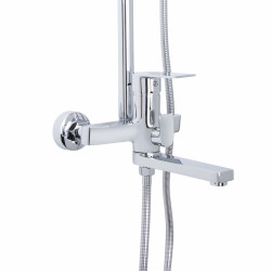 Душова система універсальна Qtap Aries на три споживача (з виливом) QTARI1112CRM47606 Chrome
