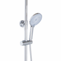 Душова система універсальна Qtap Aries на три споживача (з виливом) QTARI1112CRM47606 Chrome