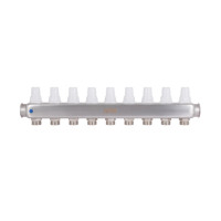 Колектор з витратомірами (нерж.) 1" х9 Icma № К073