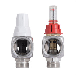 Колектор Icma № К073 з витратомірами (нерж.) 1" х 3/4" на 11 виходів Колектор Icma № К073 з витратомірами (нерж.) 1" х 3/4" на 11 виходів