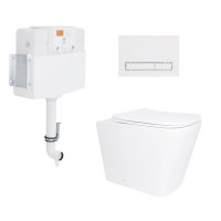 Готове рішення Qtap для ванної кімнати: Унітаз напольний Tern Ultra Quiet QT17223303AW + інсталяція QT0122490S+ клавіша QT0111M08V1384W