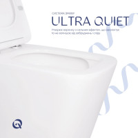 Готове рішення Qtap для ванної кімнати: Унітаз напольний Tern Ultra Quiet QT17223303AW + інсталяція QT0122490S+ клавіша QT0111M08V1384W