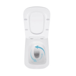 Готове рішення Qtap для ванної кімнати: Унітаз напольний Tern Ultra Quiet QT17223303AW + інсталяція QT0122490S+ клавіша QT0111M08V1384W