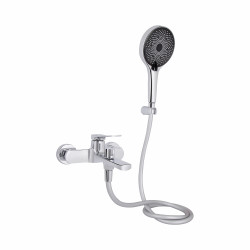 Змішувач для ванни Qtap Slavonice (з душовим гарнітуром) QTSLV259CRM48034 Chrome