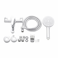 Змішувач латунний для ванни Lidz Astra 006 (з душовим гарнітуром) (k35) LDAST006CRM48087 Chrome