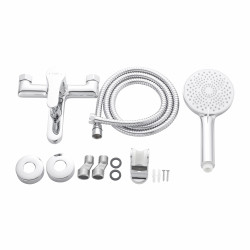 Змішувач латунний для ванни Lidz Astra 006 (з душовим гарнітуром) (k35) LDAST006CRM48087 Chrome