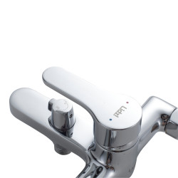 Змішувач латунний для ванни Lidz Astra 006 (з душовим гарнітуром) (k35) LDAST006CRM48087 Chrome