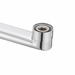 Змішувач латунний для ванни Lidz Astra 005 з поворотним виливом (з душовим гарнітуром) (k35) LDAST005CRM48088 Chrome