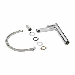 Змішувач латунний для раковини Lidz Astra 001FH високий (k35) LDAST001FHCRM48090 Chrome