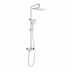 Душова система латунна універсальна Lidz Orion 1030 на три споживача (з виливом) (k35) LDORI1030CRM48092 Chrome