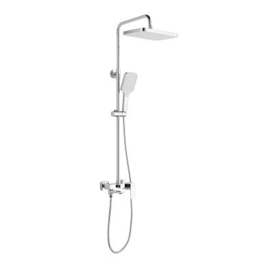 Душова система латунна універсальна Lidz Orion 1030 на три споживача (з виливом) (k35) LDORI1030CRM48092 Chrome