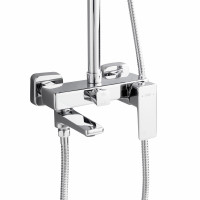 Душова система латунна універсальна Lidz Orion 1030 на три споживача (з виливом) (k35) LDORI1030CRM48092 Chrome