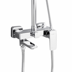 Душова система латунна універсальна Lidz Orion 1030 на три споживача (з виливом) (k35) LDORI1030CRM48092 Chrome