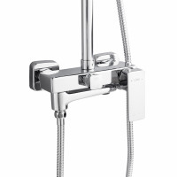 Душова система латунна універсальна Lidz Orion 1030 на три споживача (з виливом) (k35) LDORI1030CRM48092 Chrome