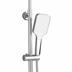 Душова система латунна універсальна Lidz Orion 1030 на три споживача (з виливом) (k35) LDORI1030CRM48092 Chrome