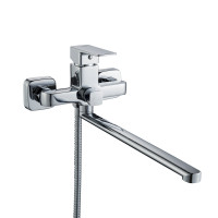 Змішувач латунний для ванни Lidz Orion 005 з поворотним виливом (з душовим гарнітуром) (k35) LDORI005CRM48094 Chrome Змішувач латунний для ванни Lidz Orion 005 з поворотним виливом (з душовим гарнітуром) (k35) LDORI005CRM48094 Chrome